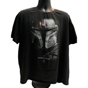 The Mandalorian Helmet Black T-Shirt Size 2XL